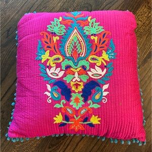 Decorative colorful throw pillow